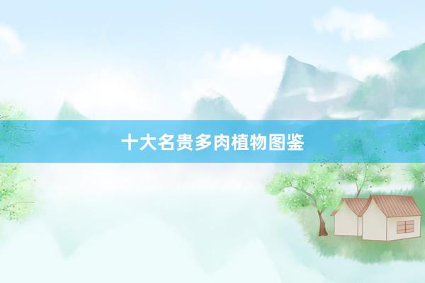 十大名贵多肉植物图鉴